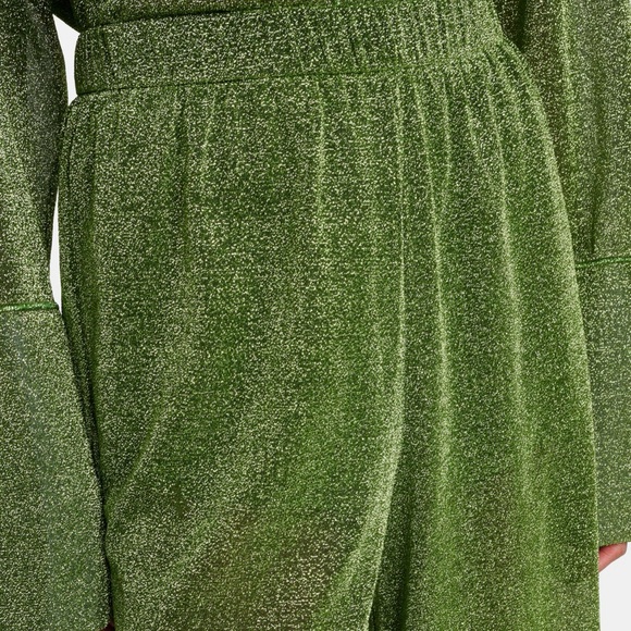 Oserée Lumière Olive-Green Wide-Leg Lounge Pants - Picture 12 of 15